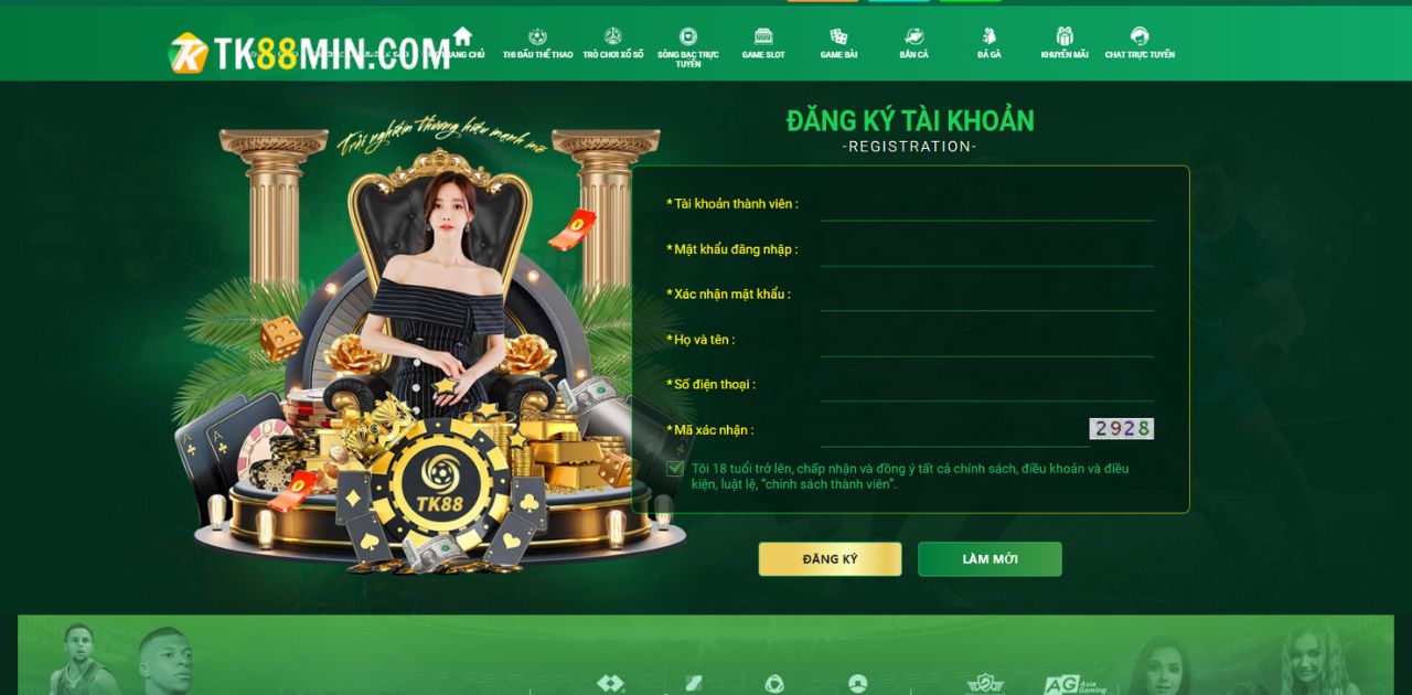 Cách chơi Casino TK88 chỉ trong 5 phút